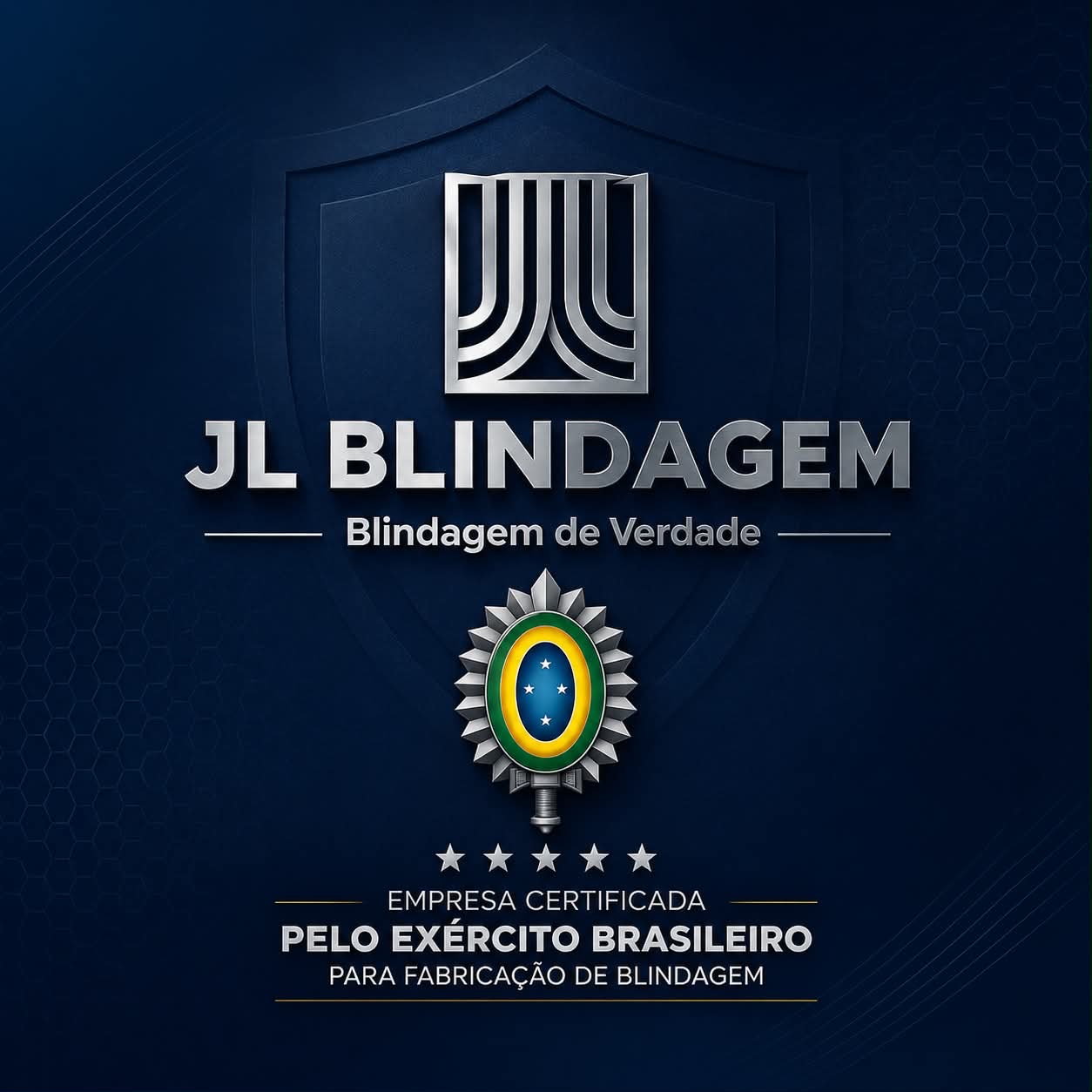 JL Blindagem — Empresa certificada pelo Exército Brasileiro para fabricação de blindagem